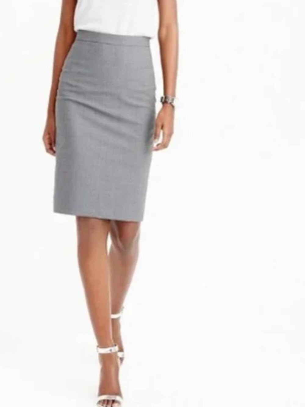 J. Crew Pencil Skirt Wool Suiting Skirt Size 0